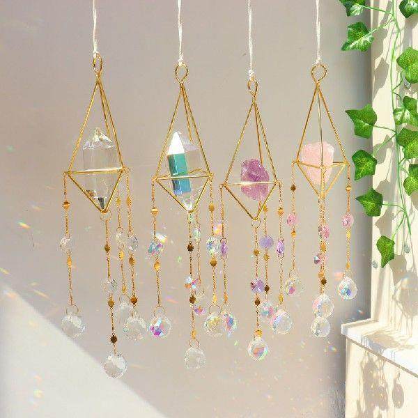 Crystals Wind Chime Prism Sun Catchers Handmade Jewellery