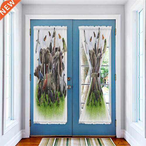 3D Wild Animals Zoo Japanese Door Curtain for Living Room