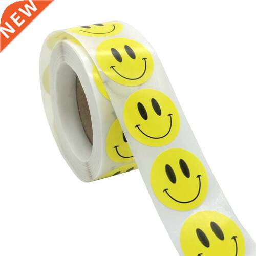500pcs Smiley Face Sticker for Kids Reward Sticker Yellow Do