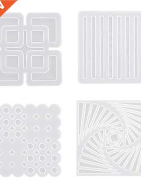 Coaster Resin Molds 4 Pcs Sque Resin Coaster Molds Epoxy