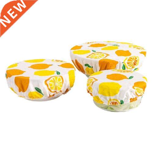 94PF 3 Pcs Colorful Cotton Bowl Covers Elastic Food Storage
