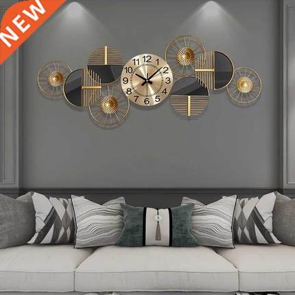 Oversized Luxury Wall Clock Gold Silent Nordic Wall Clock Mo