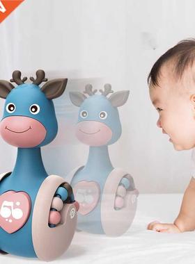 Sliding Deer Baby Tumbler Rattle Toys 0 12 Months Newborn Te