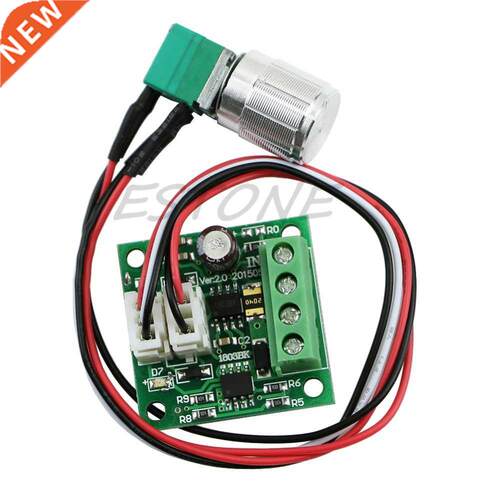1.8V 5V 6V 12V 24V DC 2A Motor Speed Controller Switch Varia