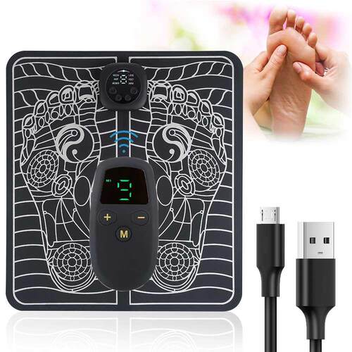 Foot Massager Pad Electric EMS Feet Muscle Stimulator Tens A