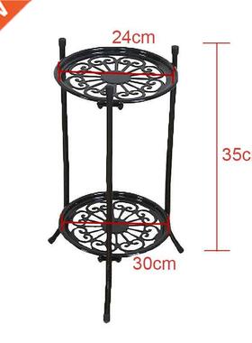 2 Ter 24x30x35cm Metal Plant Stand Flower Rack Pot Storage