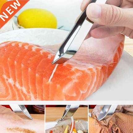 1 PC Stanless Steel Fsh Bone Tweezers Pncer Clp Puller R