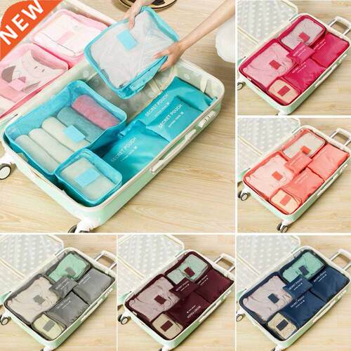 2021 Hot Selling 6Pcs Travel Clothes Storage Waterproof