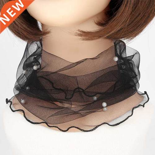 Spring Summer Chiffon Neck Collar Scarf Women Head Thin Suns