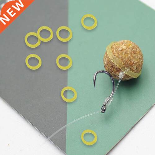 100PCS Plastic Pellet Bait Band Carp Fishing Boilies Stop Ho