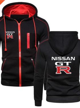 2021 New Nissan GTR Men's Winter Slim Fit Print Sweatshirts