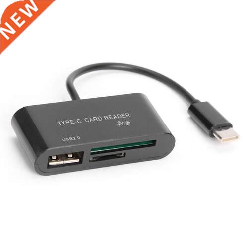 3 in 1 USB OTG Card Reader Adapter Type C Cable SD / Micro S