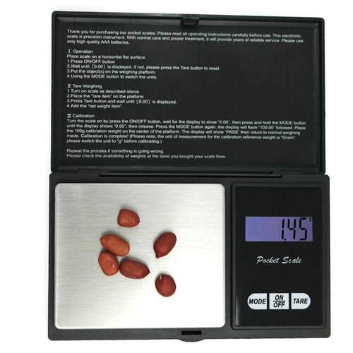 5-Digit Lcd Backlight Screen Precision Mini Micro 0.01G Gold