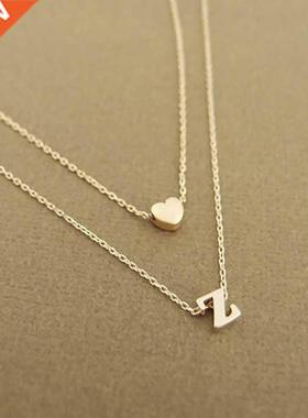 Simple and thin small heart pendant necklace For Women Perso