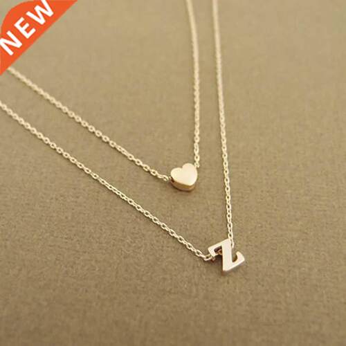 Simple and thin small heart pendant necklace For Women Perso