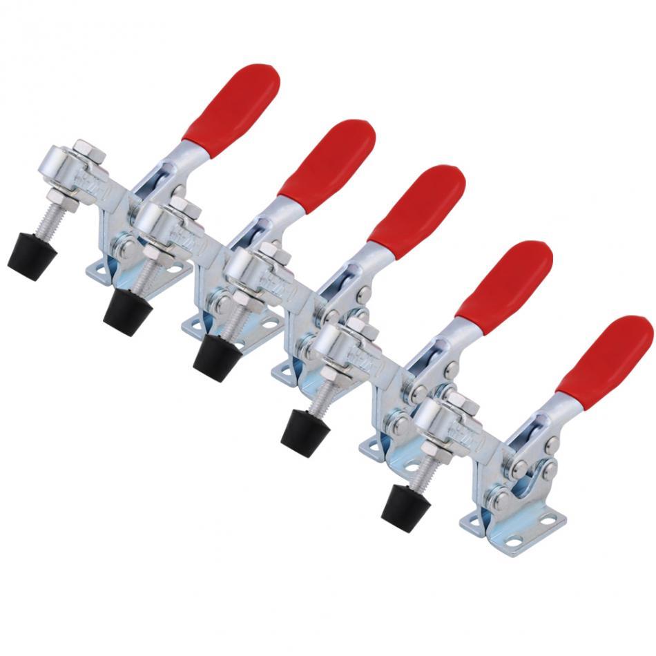 5pcs GH-225-D Toggle Clamps Quick Release Tools Horizontal C