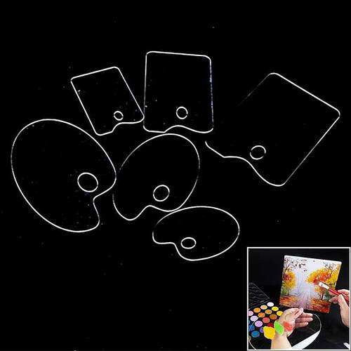 Clear Acrylic Artist Paint Mixing Palette Makes Cleanup Wate