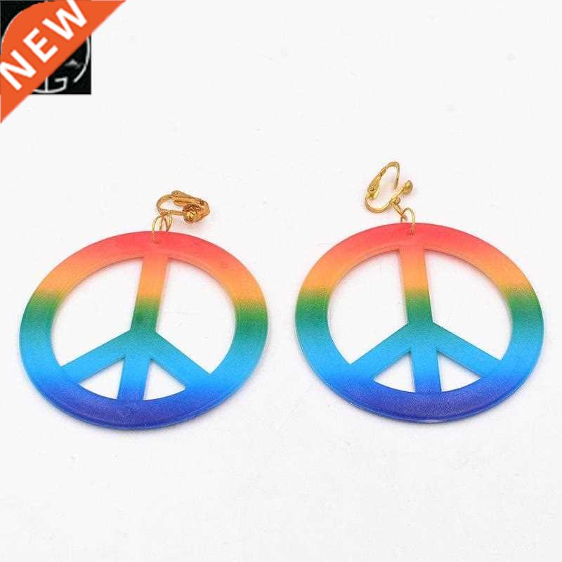 hippie set and plain set decoration colorful and plain earri