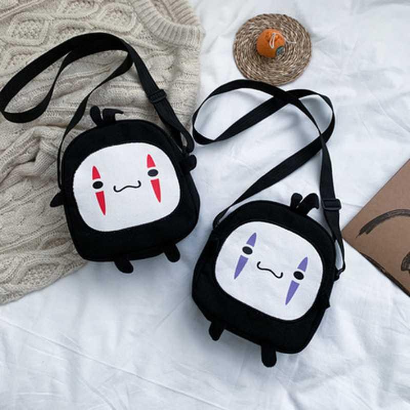 Anime Spirited Away Cute No Face Man Plush Bag Hayao Miyaza