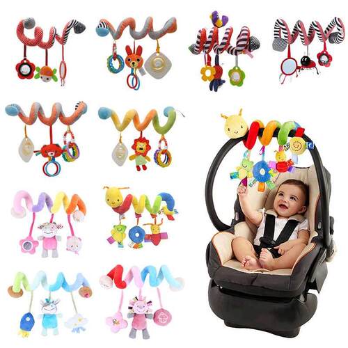 New Soft Infant Crib Bed Stroller Toy Spiral Baby Toy For Ne
