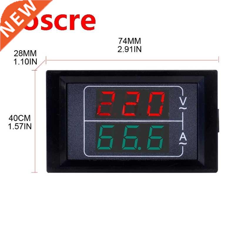 Mini Digital Voltmeter Ammeter AC50-500/0-600v LED Display V