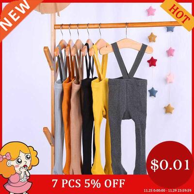 New Cotton Soft Breathable Infant Kids Suspender Pantyhose S