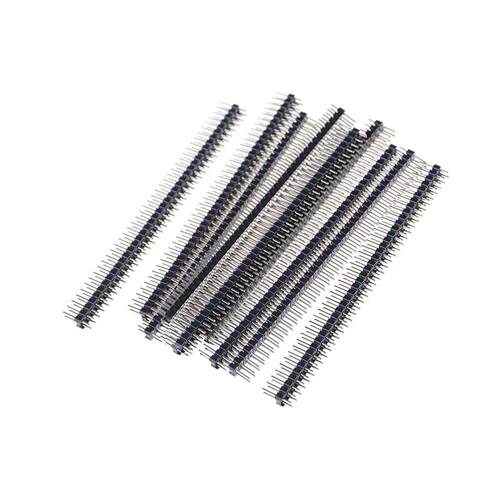 10pcs 40Pins 2.54mm color double Row Straight Male Pin Heade