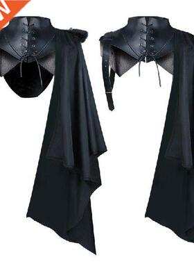 Hlloween Cos Devil Dress up Costume Gothic Deth Clok