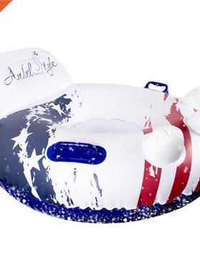 Snow Tube Inflatable Sled Fast To Inflate Large-Size Snow