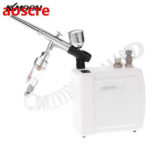 Dual Action spray gun Airbrush Compressor Kit paint spraygun