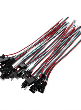 10 Pairs 3 Pin J SM Male Female Plug Connector Cable For W