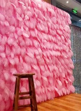 Wedding Decoration Feather Wall Pink Ostrich Feather