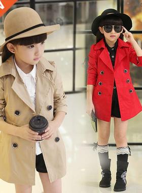 Girls nch Coats Double Breasted coat Girls Clothing Tops Kid