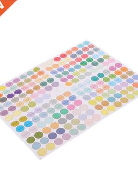 Rounded Tag Stickers Adhesive Oil Bottle Decals Labels For