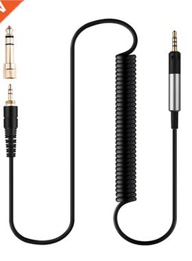 Coiled Cable 2.5 to 3.5mm Cord 6.35mm apter for hd598 HD51