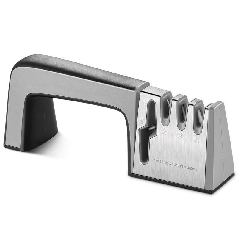 Knife and Scissor Sharpener, Kitchen knife sharpener 4-in-1