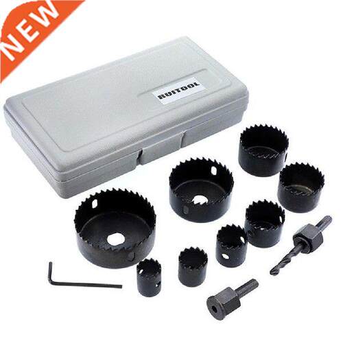 11pcs Woodworking Hole Saw Kit Carbon Steel Bit