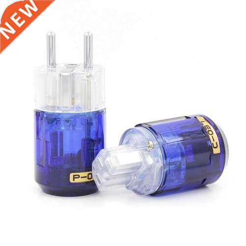 Pair P-037E Platinum Plated EU Power plug + C-037 IEC Connec