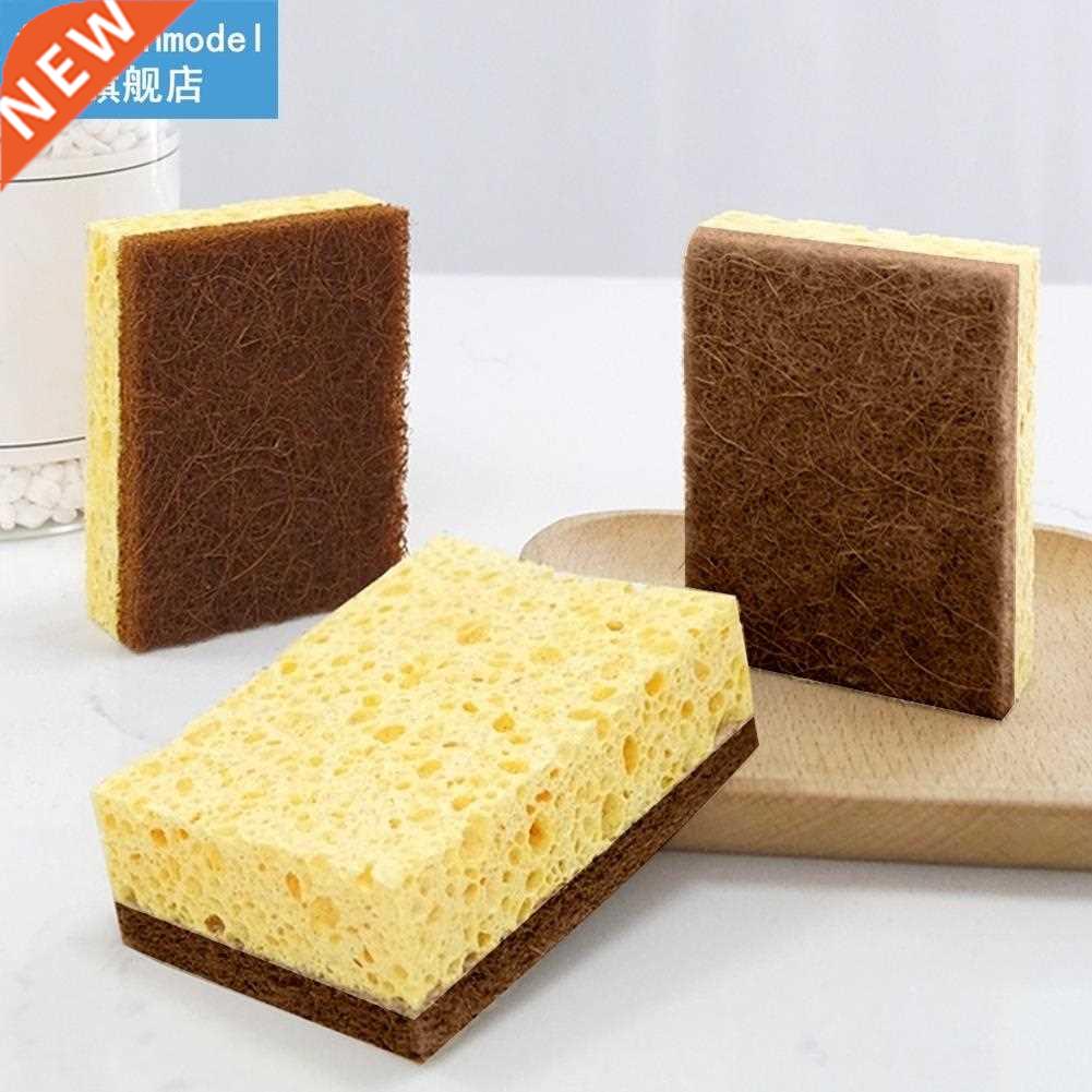 5pcs Long Lasting Scrub Sponge Non Scratch Home Kitchen Clea