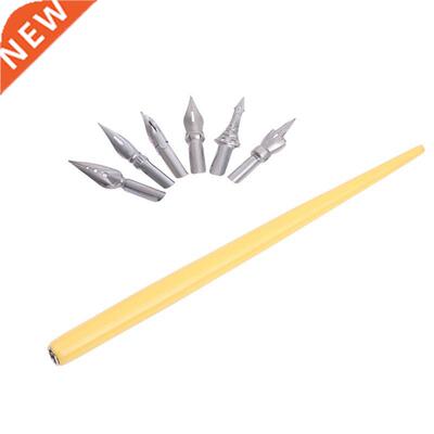 Wooden Manga Comc Englsh Callgraphy Fountan Dp Pen wth