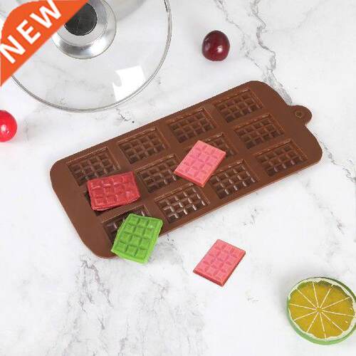 12 Even Chocolate Mold Silicone Non-stick Waffles Mould