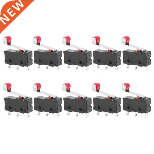 10 Pcs Mini Micro Limit Switch Roller Lever Arm SPDT Snap Ac
