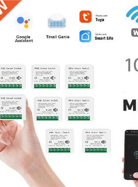 10A Tuya Wifi Mini  Smart Switch Led Light Smart Life