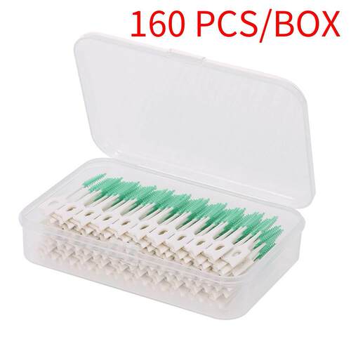 160Pcs Interdental Brush Cleaning Between Teeth Oral Care To