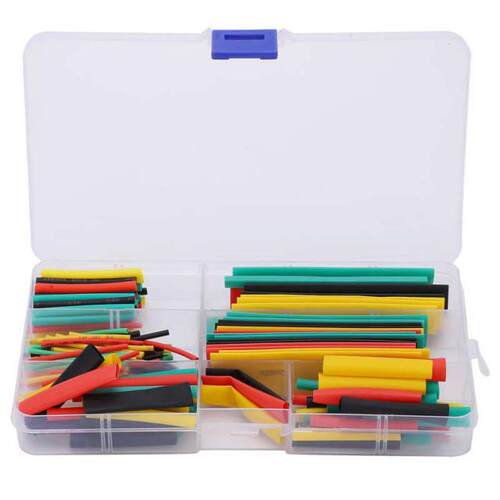 164pcs Heat Shrink Tubing Sleeving 2:1 Ratio Insulation Elec