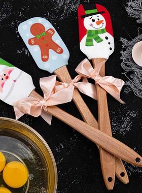 Santa Claus Snowman Gingerbread Man Print Silicone Butter