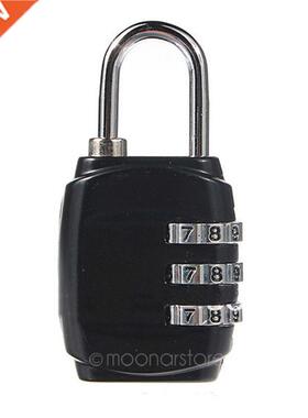 Mini 3 Digit Alloy Oval Code Lock Resettable Combination Sui