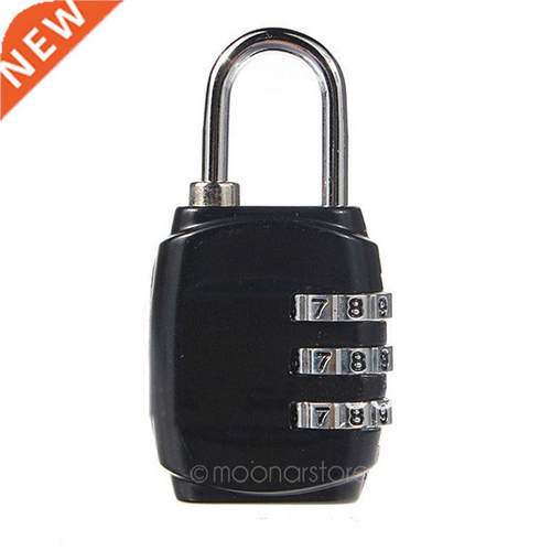 Mini 3 Digit Alloy Oval Code Lock Resettable Combination Sui