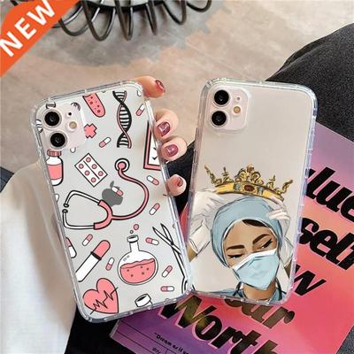 Nurse Medical Medicine Health Heart Phone Case Transparent f