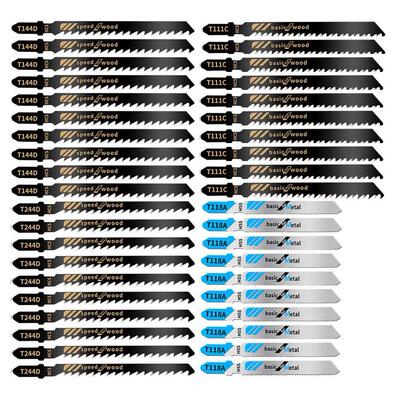 20Pcs/40Pcs Jig Saw Blade Electric Set Metal Wood Assorted B